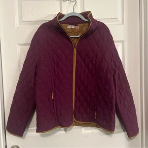 Women's Quilted Jacket - Purple and Gold